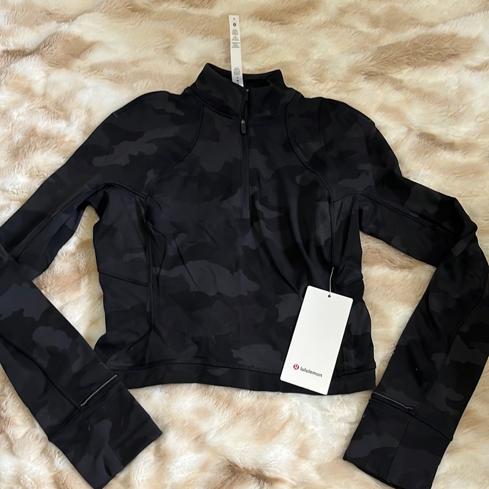 Lululemon Its Rulu Run Half Zip Cropped Size 8